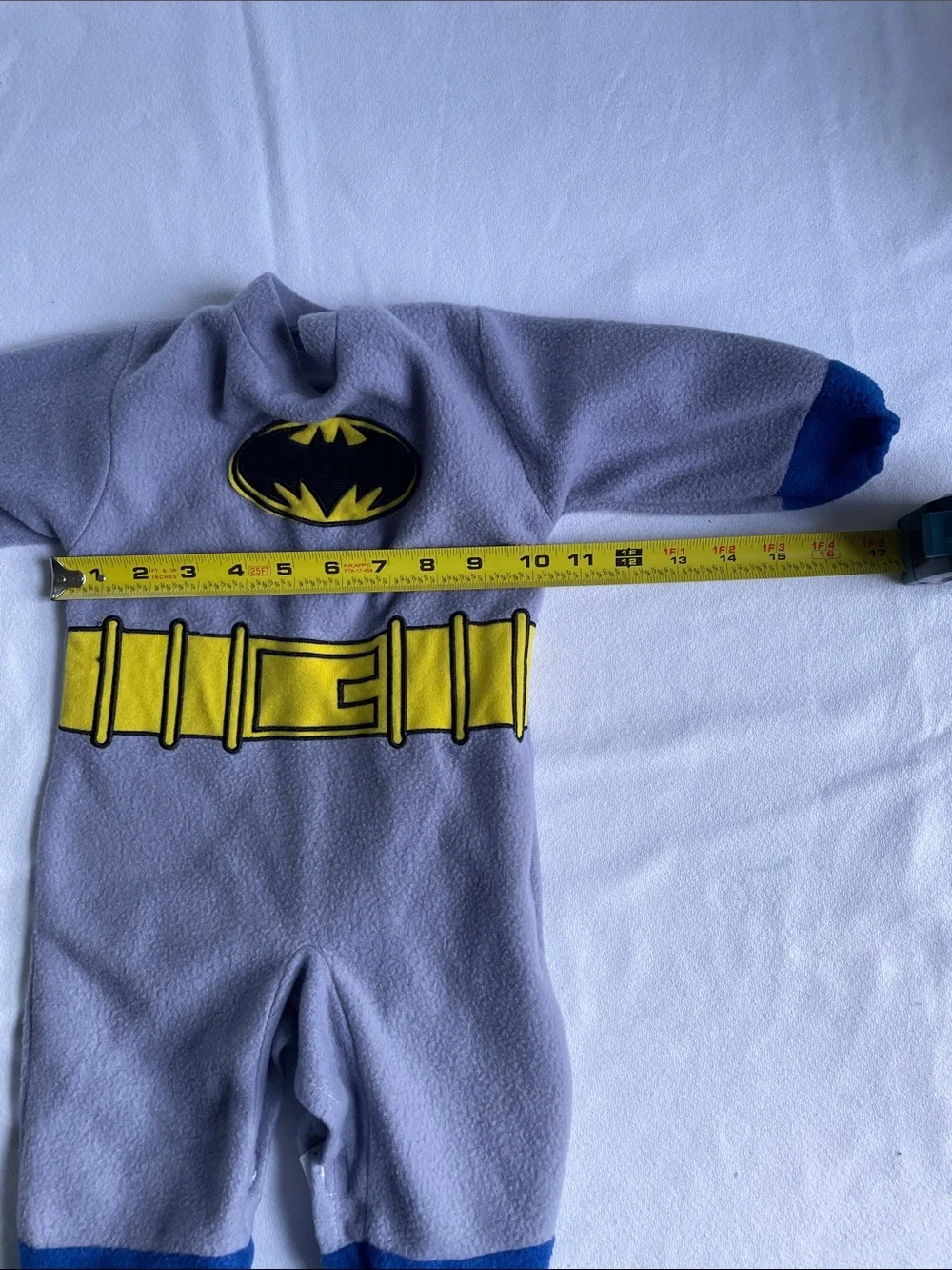 BATMAN COSTUME Romper Rubies Halloween Superhero Onesie Fleece Outfit Pants Baby